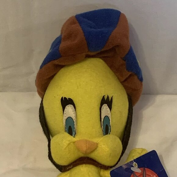 Baby Tweety Bird Looney Tunes Plush 1998 Rolller blade Helmet 10 Ace Yellow - Picture 3 of 12